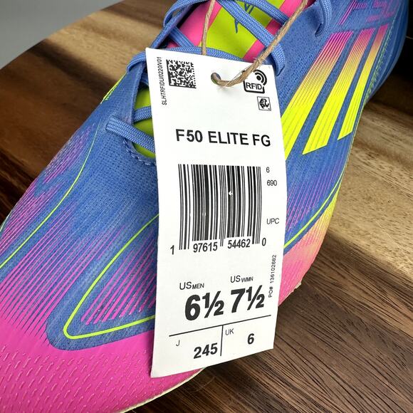 Adidas Adizero F50 Elite FG Celestial Mens 6.5 / Womens 7.5 Soccer Cleats IE1201 main image 9